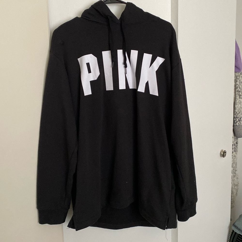 PINK  Hoodie Black Pullover